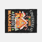 Couverture Polaire Gingerbread House Project Manager Decorating Bakin (Devant (Horizontal))