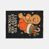 Couverture Polaire Gingerbread I Love To Stuff Her Stock Jingle His B (Devant (Horizontal))