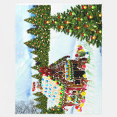 COUVERTURE POLAIRE GINGERBREAD MAISON (Devant)