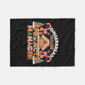 Couverture Polaire Gingerbread Man Costume, Gingerbread House Project (Devant (Horizontal))