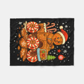 Couverture Polaire Gingerbread Monster Truck Christmas Snow Cute Xmas (Devant (Horizontal))