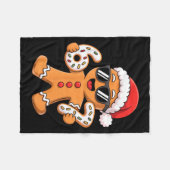 Couverture Polaire Gingerbread Santa With Sungles Holding 67 Cookies (Devant (Horizontal))
