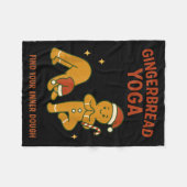 Couverture Polaire Gingerbread Yoga – Fun Holiday “find Your Inner Do (Devant (Horizontal))