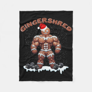 Couverture Polaire Gingersher Funny Gingerbread Homme Gym Bodybuildin