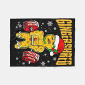 Couverture Polaire Gingersher Funny Gingerbread Homme Gym Bodybuildin (Devant (Horizontal))