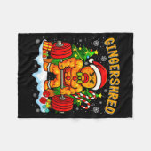 Couverture Polaire Gingershred Funny Gingerbread Man Gym Bodybuilding (Devant (Horizontal))