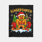 Couverture Polaire Gingershred Funny Gingerbread Man Gym Bodybuilding (Devant)