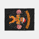 Couverture Polaire Gingershred Funny Gingerbread Man Gym Bodybuilding (Devant (Horizontal))