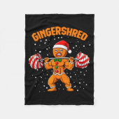 Couverture Polaire Gingershred Funny Gingerbread Man Gym Bodybuilding (Devant)