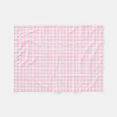 Couverture Polaire Gingham Rose Pâle (Devant (Horizontal))