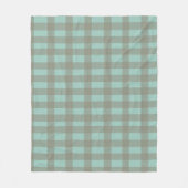 Couverture Polaire Gingham vert (Devant)