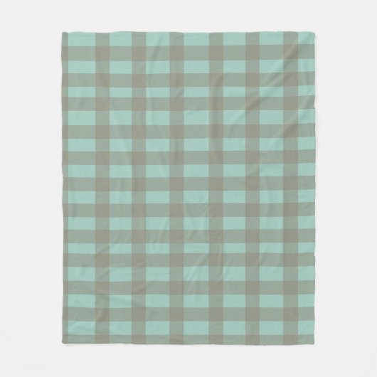 Couverture Polaire Gingham vert (Devant)