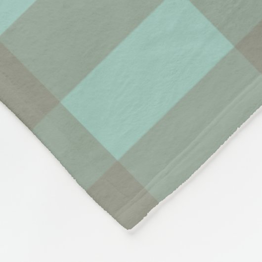 Couverture Polaire Gingham vert (Coin)
