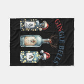 Couverture Polaire Gingle Bells Funny Gin Gin Bells Christmas Tree Me (Devant (Horizontal))