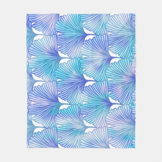 Couverture Polaire Ginkgo Biloba Feuille Motif d'automne (Devant)