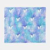 Couverture Polaire Ginkgo Biloba Feuille Motif d'automne (Devant (Horizontal))