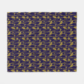 Couverture Polaire ginkgo doré (Devant (Horizontal))