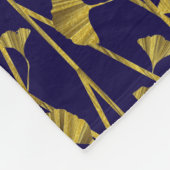 Couverture Polaire ginkgo doré (Coin)