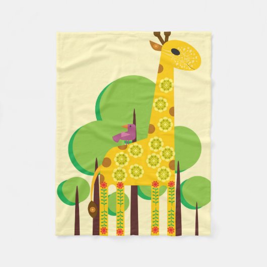 Couverture Polaire girafe (Devant)