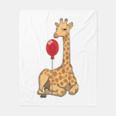 Couverture Polaire Girafe balloon (Devant)