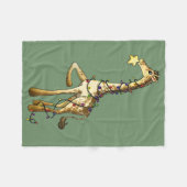 Couverture Polaire Girafe brillante (Devant (Horizontal))