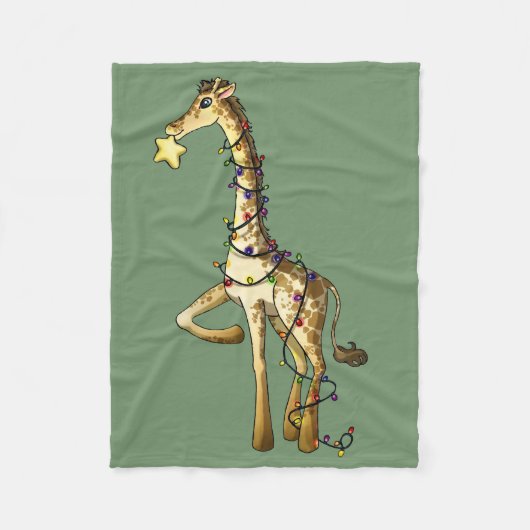 Couverture Polaire Girafe brillante (Devant)