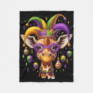 Couverture Polaire Girafe de Mardi Gras