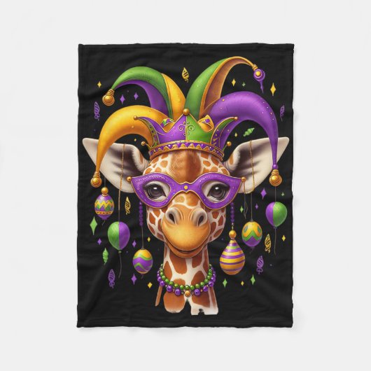 Couverture Polaire Girafe de Mardi Gras  (Devant)