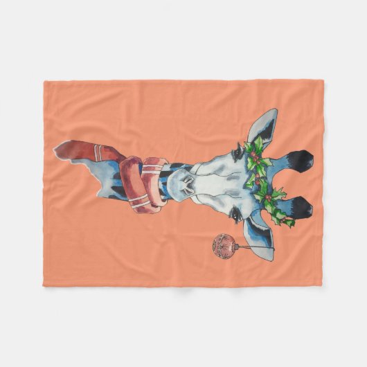 Couverture Polaire Girafe de neige (Devant (Horizontal))