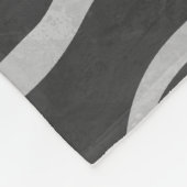 Couverture Polaire Girafe Imprimé Noir et Gris Clair (Coin)