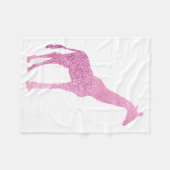 Couverture Polaire Girafe rose (Devant (Horizontal))