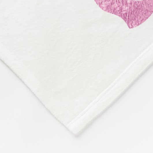 Couverture Polaire Girafe rose (Coin)