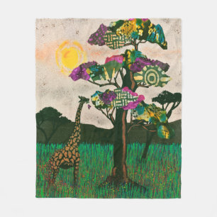 Couverture Polaire Girafe sur les Avions d'Afrique