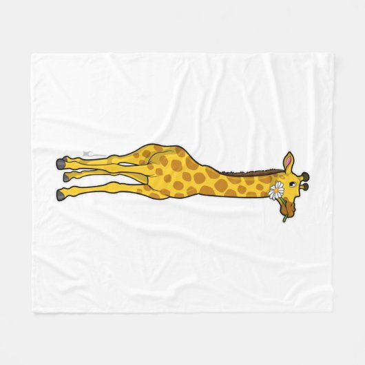 Couverture Polaire Girafe with Daisy (Devant (Horizontal))