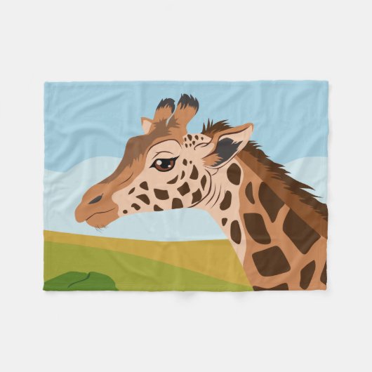Couverture Polaire Giraffe (Devant (Horizontal))
