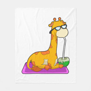 Couverture Polaire Giraffe à la noix de coco