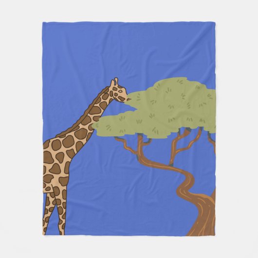 Couverture Polaire Giraffe, Acacia (Devant)