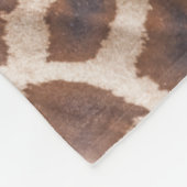 Couverture Polaire Giraffe Animal sur nom personnalisé Turquoise (Coin)