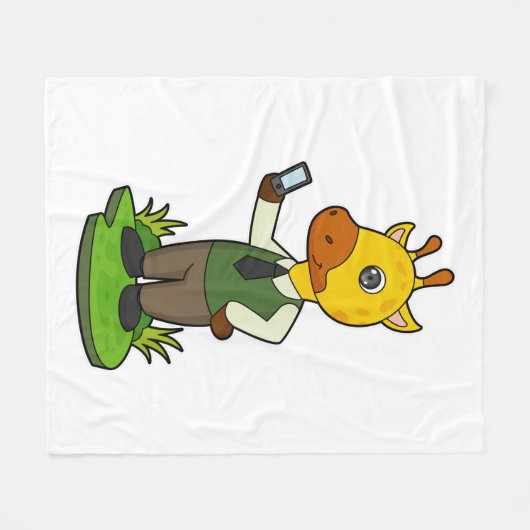 Couverture Polaire Giraffe avec mobile (Devant (Horizontal))