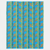 Couverture Polaire Giraffe - Blanche en polaire (Devant)
