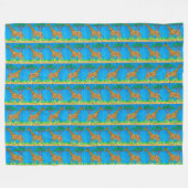 Couverture Polaire Giraffe - Blanche en polaire (Devant (Horizontal))
