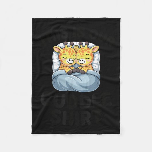 Couverture Polaire Giraffe Couple Cute Love This Is Our Cuddle  (Devant)
