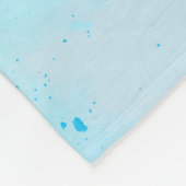 Couverture Polaire Giraffe curieuse avec Ciel de Confetti Bleu (Coin)