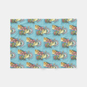 COUVERTURE POLAIRE GIRAFFE DE BONNET DE PÂQUES, PRINTEMPS, FLEECE BLA (Devant (Horizontal))
