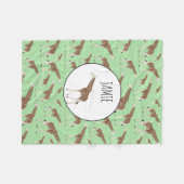 Couverture Polaire Giraffe Jungle Safari animal (Devant (Horizontal))