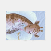 Couverture Polaire Giraffe Lover Cute Giraffes (Devant (Horizontal))