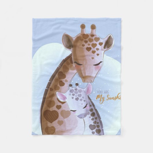 Couverture Polaire Giraffe Lover Cute Giraffes (Devant)
