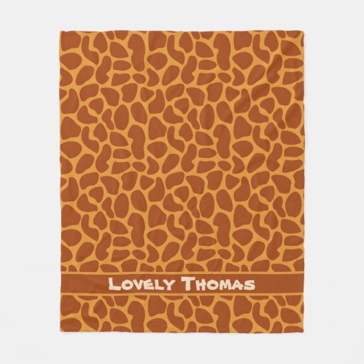 Couverture Polaire Giraffe Peau animale (Devant)