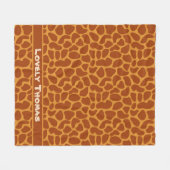 Couverture Polaire Giraffe Peau animale (Devant (Horizontal))