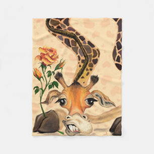 Couverture Polaire Giraffe romantique - Drôle - Messieurs